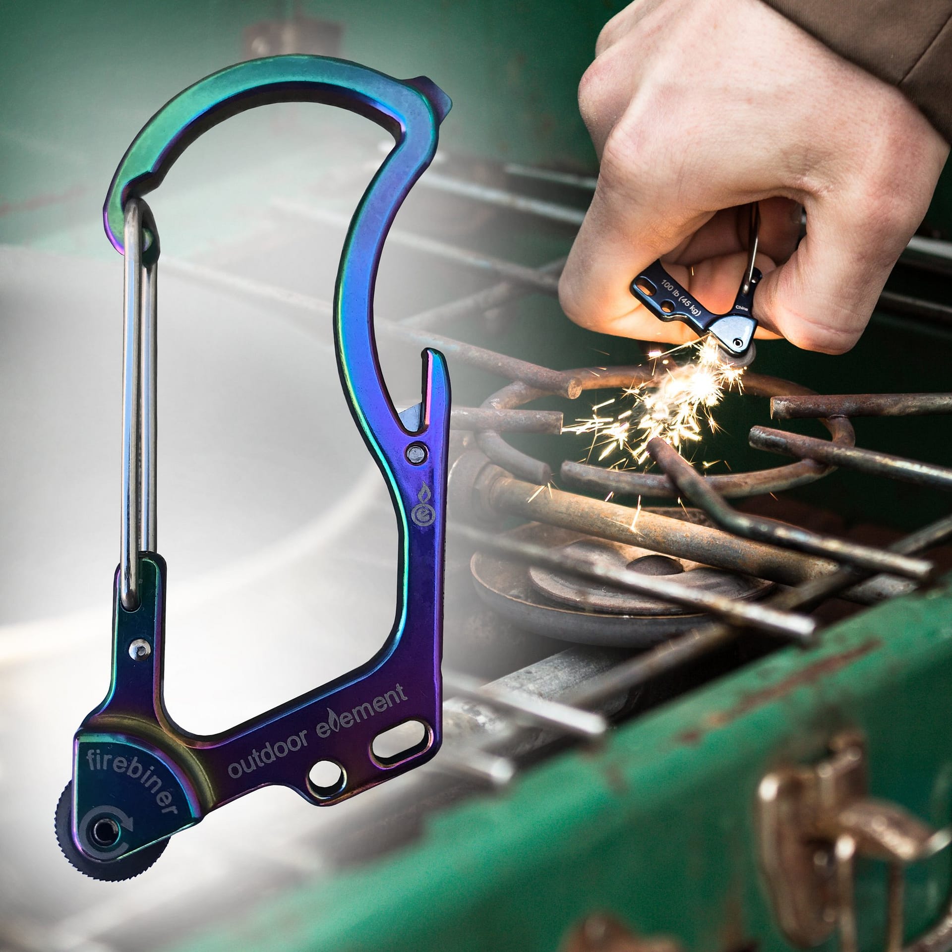 Firebiner Multitool Carabiner Outdoor Skills